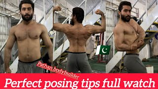 Pathan bodybuilder perfect posing tips  Ikram Ullah  ikramullah bodybuilding motivation gym [upl. by Sobel825]