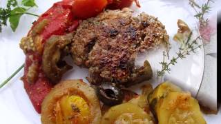 Recette de steaks de viande hachée  ratatouille cuisson à la plancha [upl. by Conway488]