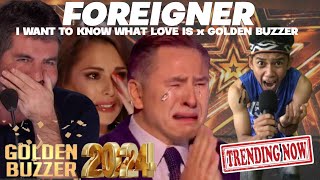 Golden Buzzer  Filipino singer makes all the judges cry with his amazing voice on Foreigner Song [upl. by Shoifet259]