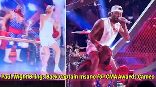 Paul Wight Brings Back Captain Insano for a Surprise CMA Awards Cameo [upl. by Reich]