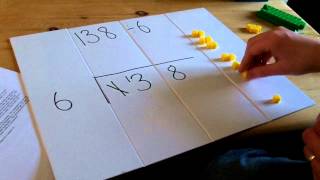 KS2  how to divide using Dienes cubes [upl. by Odlabu]