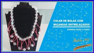 Colar de bola com miçangas [upl. by Shalna]