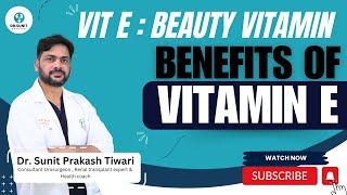 Vitamin E  Beauty vitamin Benefits of vitamin E healthandwellness vitamine [upl. by Oirasan]