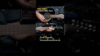 You and I  Scorpions 1996  Easy Guitar Chords Tutorial with Lyrics Part 4 SHORTS REELS [upl. by Adnael]