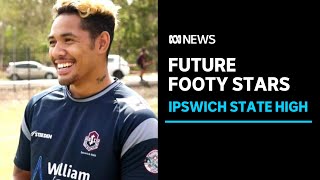 Ipswich school celebrates the signing of eight NRL contracts  ABC News [upl. by Aicelet]