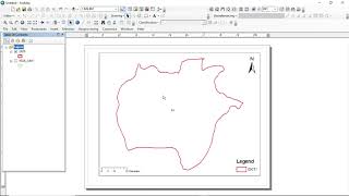 HOW TO MAKE STUDY AREA MAP ON ARCMAP [upl. by Amliv799]