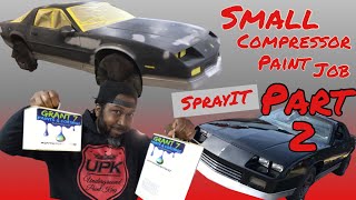 Complete Paint Job with the SprayIT R500 LVLP spray gun and small compressorPart 2 [upl. by Adiuqal]