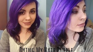 Dying My Hair with Jerome Russell Punky Colour Violet [upl. by Geaghan187]