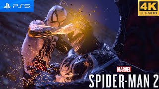 Spiderman Miles Morales Defeat Venom  Together  Part 3  Marvel SpiderMan 2 Gameplay PS5 4K [upl. by Ylrevaw]