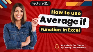 How to Use the AVERAGEIF Function in Excel  StepbyStep Guide [upl. by Dnaltruoc]