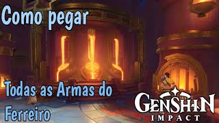 Todas as Armas do Ferreiro de Natlan  Armas do Ferreiro ou Eventos  Genshin Impact [upl. by Ylreveb]