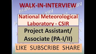 CSIR  NATIONAL METALLURGICAL LABORATORY  Project Assistant  Project Associate  CSIRNML [upl. by Hardigg]