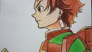 Tanjiro drawing Demon slayer [upl. by Floris]