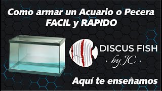 Como armar un ACUARIO o PECERA fácil y rápido en 5 minutos [upl. by Thomajan]