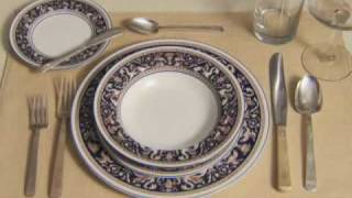 How To Set a Formal Table Setting [upl. by Airolg102]