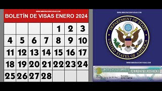 Boletín De Visas Enero 2024  Visa Bulletin January 2024 [upl. by Rafaela78]