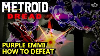 Metroid Dread Purple Emmi  How to Defeat [upl. by Aleemaj963]