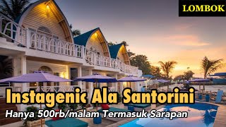 SANTORINI BEACH RESORT  Hotel di Gili Trawangan [upl. by Alliw]