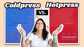 Cold Press vs Hot Press Watercolor Paper [upl. by Alimac]