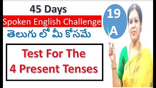 45 Days Spoken English Challenge for Beginners  Day 19 Part  A [upl. by Zannini810]