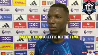 Caicedo Interview amp Goal vs Man U [upl. by Atsilac149]