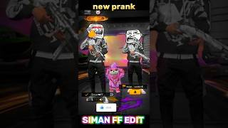 😱😱 new prank 🎮freefire gaming skt garenafreefire SIMAN FF EDIT SUBSCRIBE 😱🎮🤡 [upl. by Pacifa]