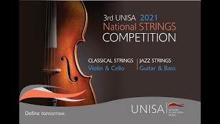 3rd Unisa 2021 National Strings Competition [upl. by Bensky]