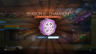 NEW CHAMPION WHEELS  Showcasing All Season 9 Competitive Rewards  Rocket League [upl. by Latreshia]