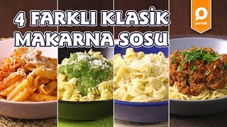 4 Farklı Makarna Sosu Tarifi  Onedio Yemek  Tek Malzeme Çok Tarif [upl. by Rafaelof417]