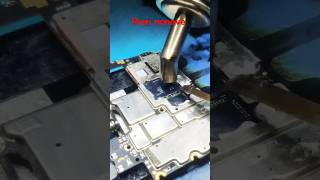 Cpu remove tricks😱 smartphone soldering mobilerepairingtutorial repairtranding shortsshort [upl. by Nuhsal]