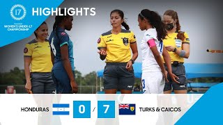 Concacaf Womens Under17 Championship  Honduras vs Turks and Caicos Islands [upl. by Aneerehs993]