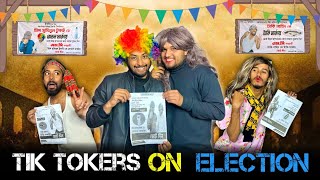 Tiktokers On Election  Bangla Funny Video  Omor On Fire  Its Omor [upl. by Aiekat]