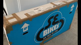 UNBOXING  TEST SE BIKES BIG RIPPER RED 2019 [upl. by Cullie]