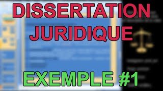 EXEMPLE DE DISSERTATION JURIDIQUE 1 Droit des obligations [upl. by Egwan]