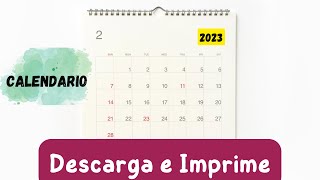 Cómo descargar e imprimir un calendario  Año Nuevo  Google Calendario [upl. by Drona]