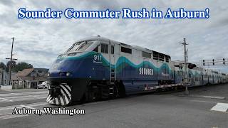 Sounder Commuter Train Rush Hour [upl. by Ajnin]