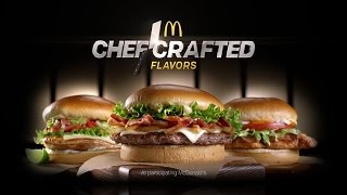 McDonalds Chef Crafted Maple Bacon Dijon Burger Chef Crafted Flavors Review [upl. by Jaeger]