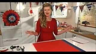 HOW TO MAKE GIANT HANGING PARTY ROSETTES by Hannah ReadBaldrey [upl. by Miriam268]