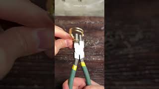 Bending Brass Wire into Keychain Art keychainart wirecraft handmadecraft diyproject [upl. by Annitsirhc]