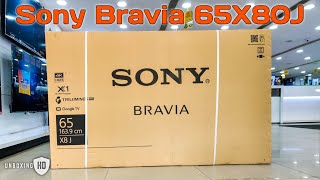 Sony Bravia  65X80J  4K Ultra HD  Google TV  Unboxing [upl. by Nosnirb686]