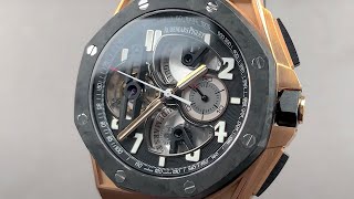 Audemars Piguet Royal Oak Offshore Tourbillon Chronograph 26288OFOOD002CR01 Review [upl. by Einahpet316]