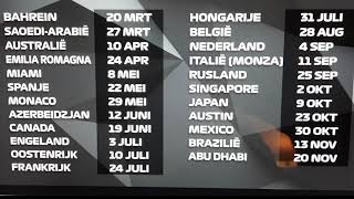 OFFICIAL calender F1 2022 where will VERSTAPPEN and HAMILTON fight next year Perez norris ricciardo [upl. by Iew]