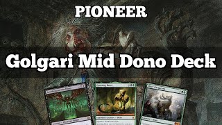 REALLY COOL Shambling Ghast Brew  Golgari Mid Dono Deck  Pioneer  MTGO [upl. by Orten]