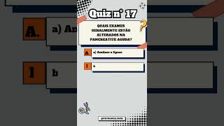 Quiz n° 17 Pancreatite patologia biomedicina [upl. by Narra]