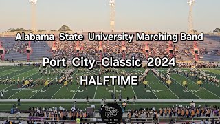 HALFTIME Alabama State University Marching Band vsAlcorn State 2024 Port City Classic Game [upl. by Son610]