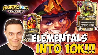 Elementals DESTROY Pirates and Murlocs  Hearthstone Battlegrounds [upl. by Elamef]