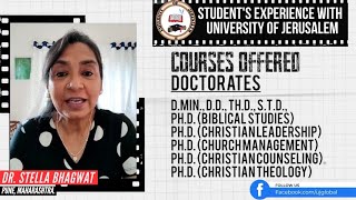 Student’s Experience  University of Jerusalem  Dr Stella Bhagwat  Pune [upl. by Cozmo]