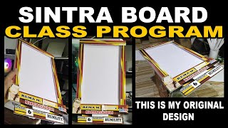 Class Program holder  Frame made of sintra board [upl. by Llevel349]