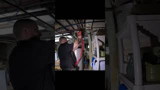 Installing hot water recirculation plumbing plumber plumingandheating plumbingservices short [upl. by Stochmal]