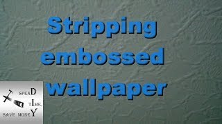 Easiest way to strip woodchip and embossed wallpaper No steamer required [upl. by Baniaz]